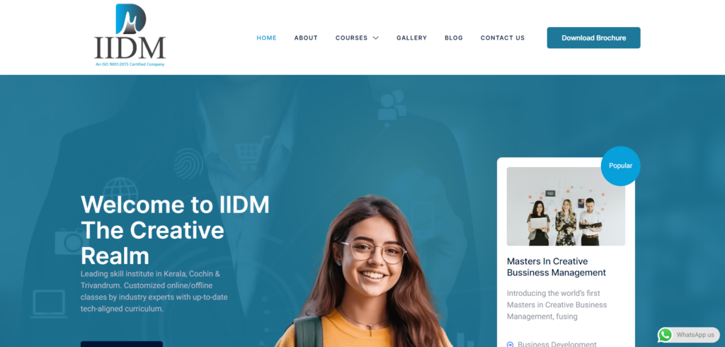 homepage of IIDM Group