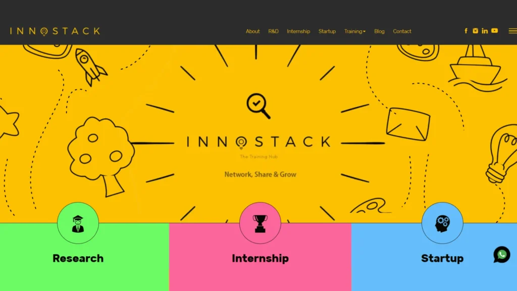 Innostack Home page